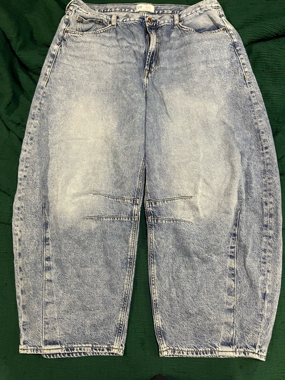 GAP Light Wash Horseshoe High Rise Jeans